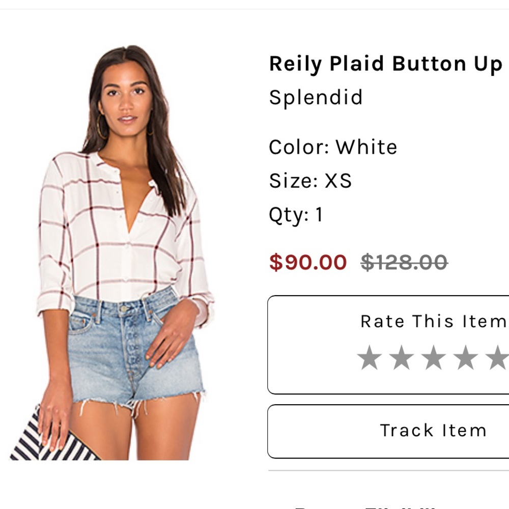 Splendid Reily plaid button up